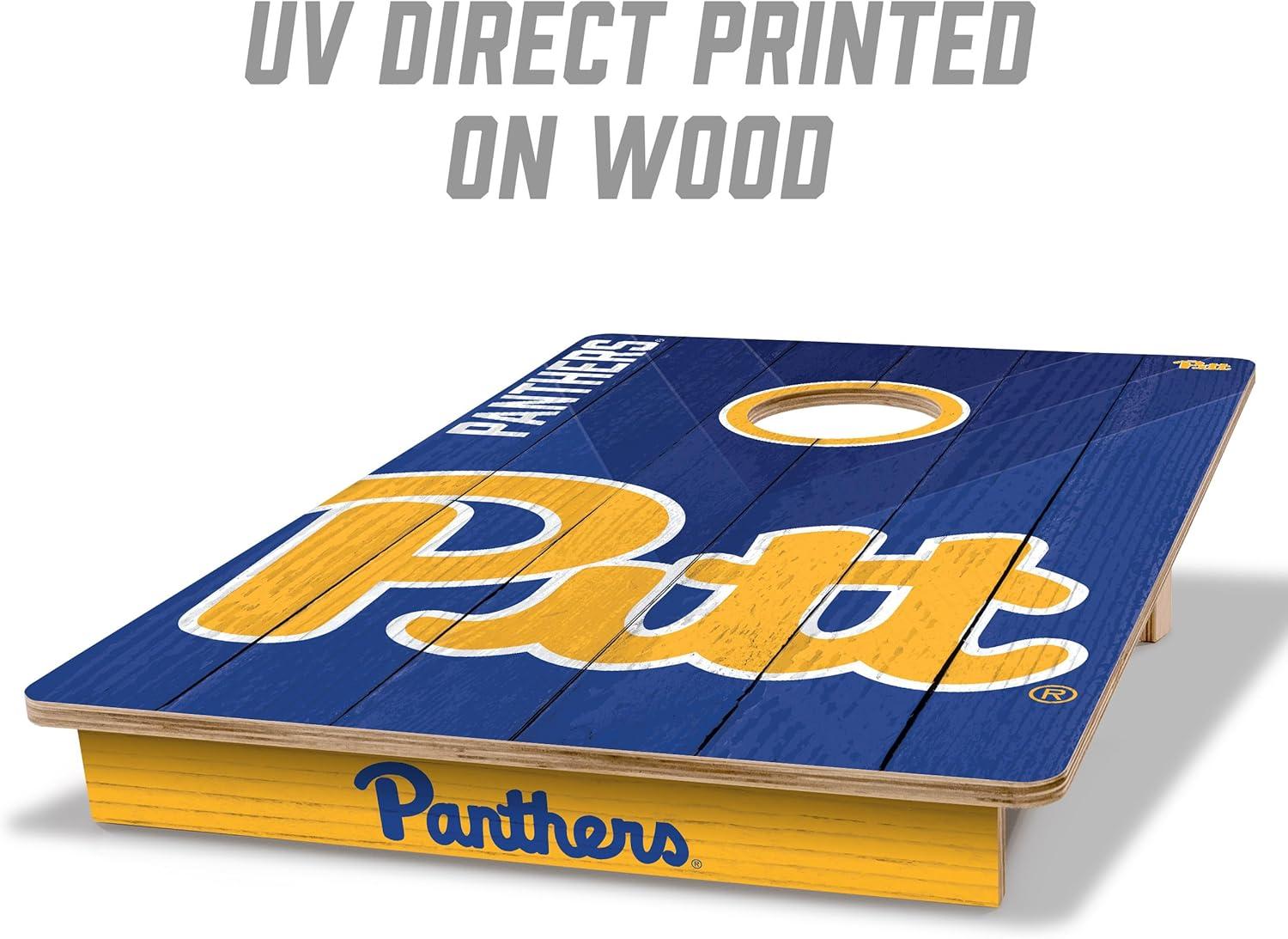 image:imageYouTheFan NCAA 2 x 3 Wood Cornhole Game with Logo BagsPittsburgh Panthers