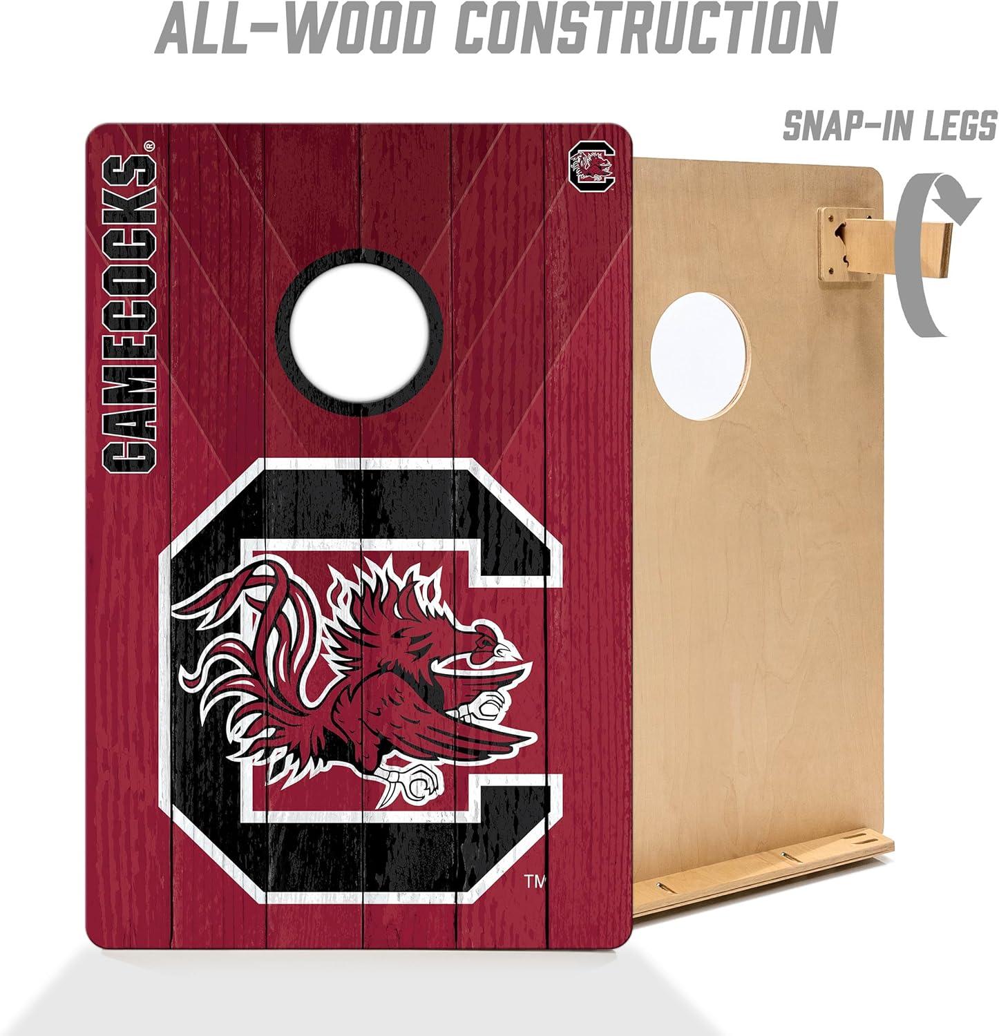 image:imageYouTheFan NCAA 2 x 3 Wood Cornhole Game with Logo BagsSouth Carolina Gamecocks