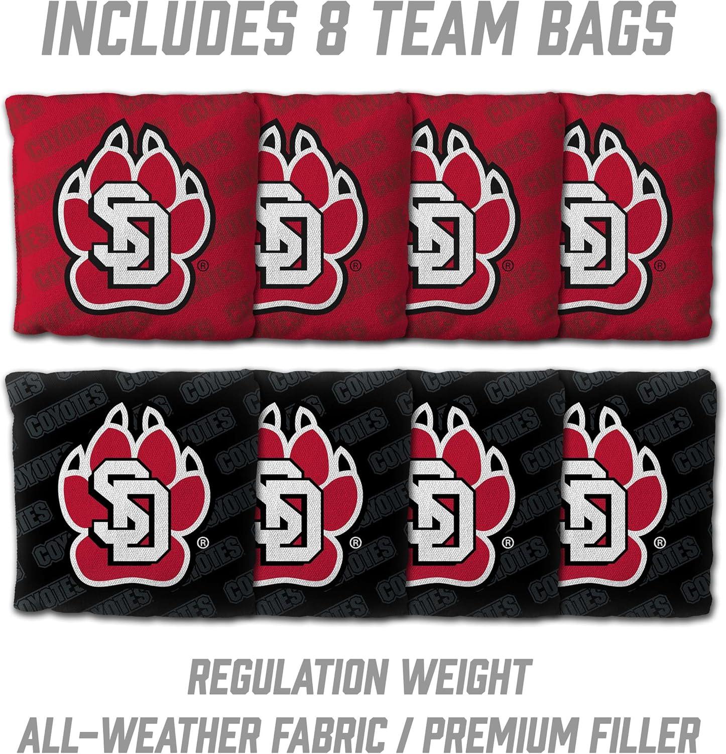 image:imageYouTheFan NCAA 2 x 3 Wood Cornhole Game with Logo BagsSouth Dakota Coyotes