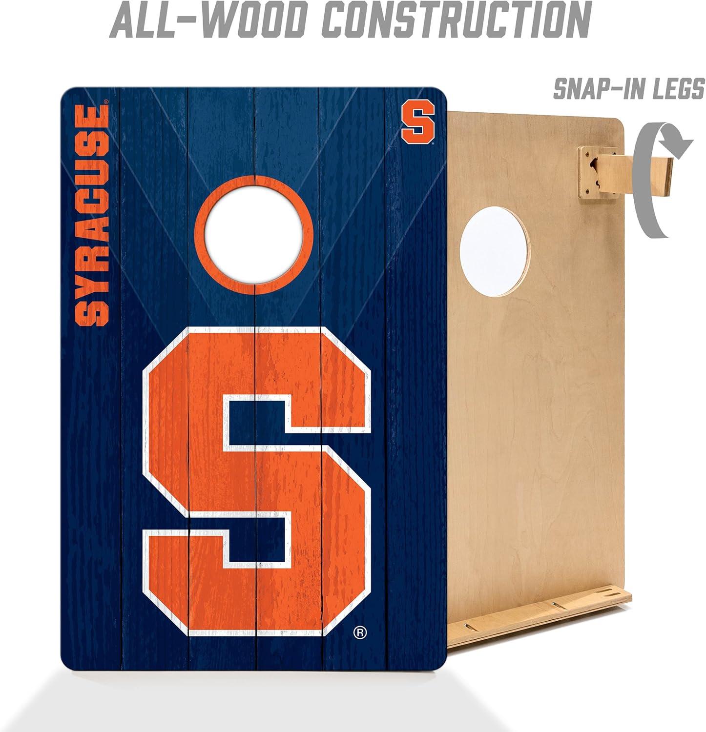 image:imageYouTheFan NCAA 2 x 3 Wood Cornhole Game with Logo BagsSyracuse Orange