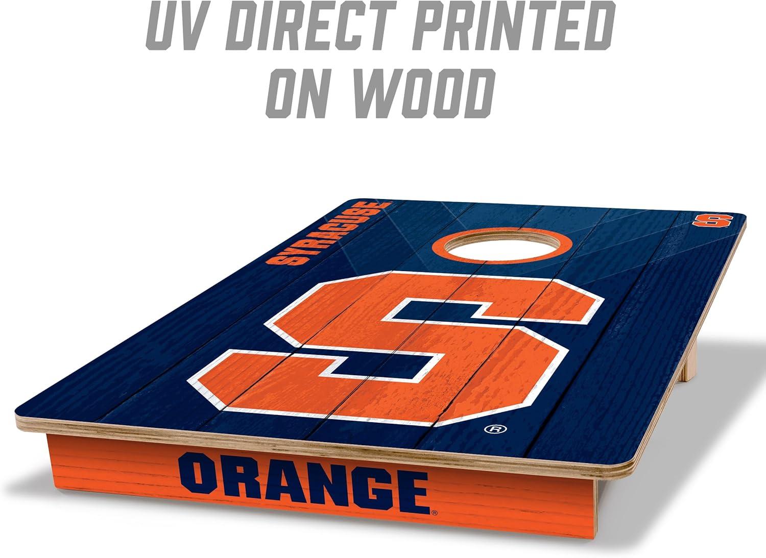 image:imageYouTheFan NCAA 2 x 3 Wood Cornhole Game with Logo BagsSyracuse Orange