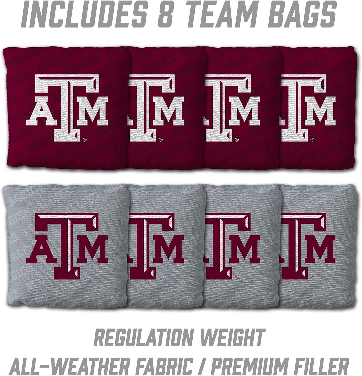 image:imageYouTheFan NCAA 2 x 3 Wood Cornhole Game with Logo BagsTexas AM Aggies
