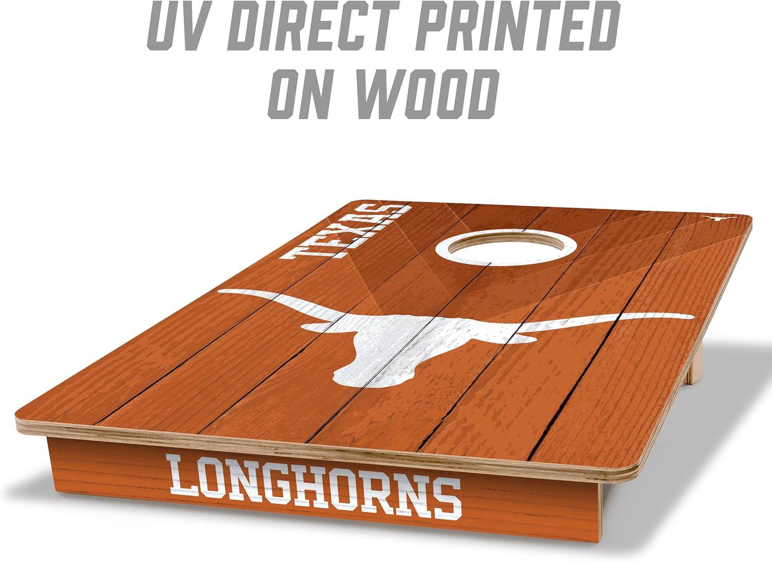 image:imageYouTheFan NCAA 2 x 3 Wood Cornhole Game with Logo BagsTexas Longhorns