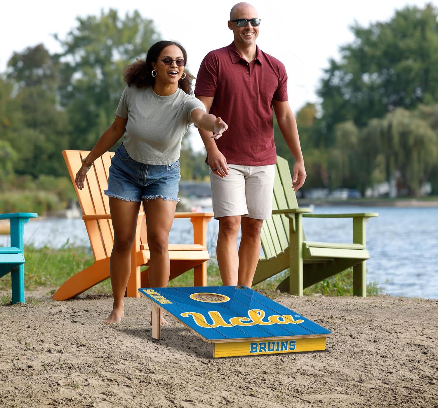 image:imageYouTheFan NCAA 2 x 3 Wood Cornhole Game with Logo BagsUCLA Bruins