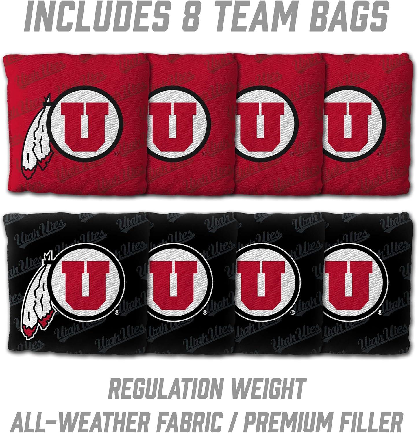 image:imageYouTheFan NCAA 2 x 3 Wood Cornhole Game with Logo BagsUtah Utes