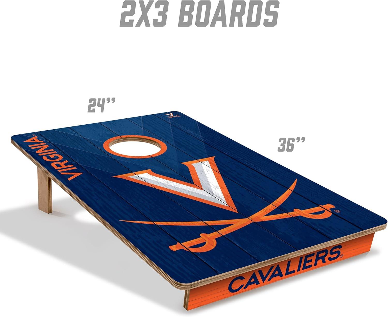 image:imageYouTheFan NCAA 2 x 3 Wood Cornhole Game with Logo BagsVirginia Cavaliers
