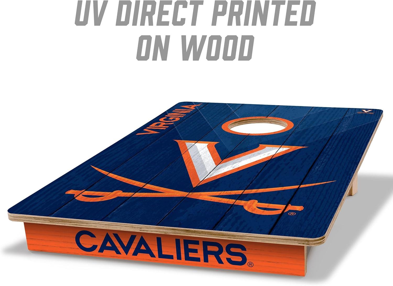 image:imageYouTheFan NCAA 2 x 3 Wood Cornhole Game with Logo BagsVirginia Cavaliers