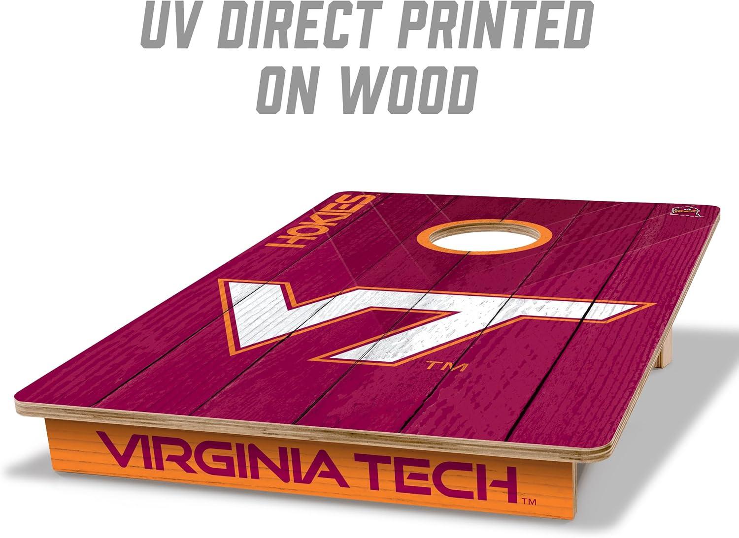 image:imageYouTheFan NCAA 2 x 3 Wood Cornhole Game with Logo BagsVirginia Tech Hokies