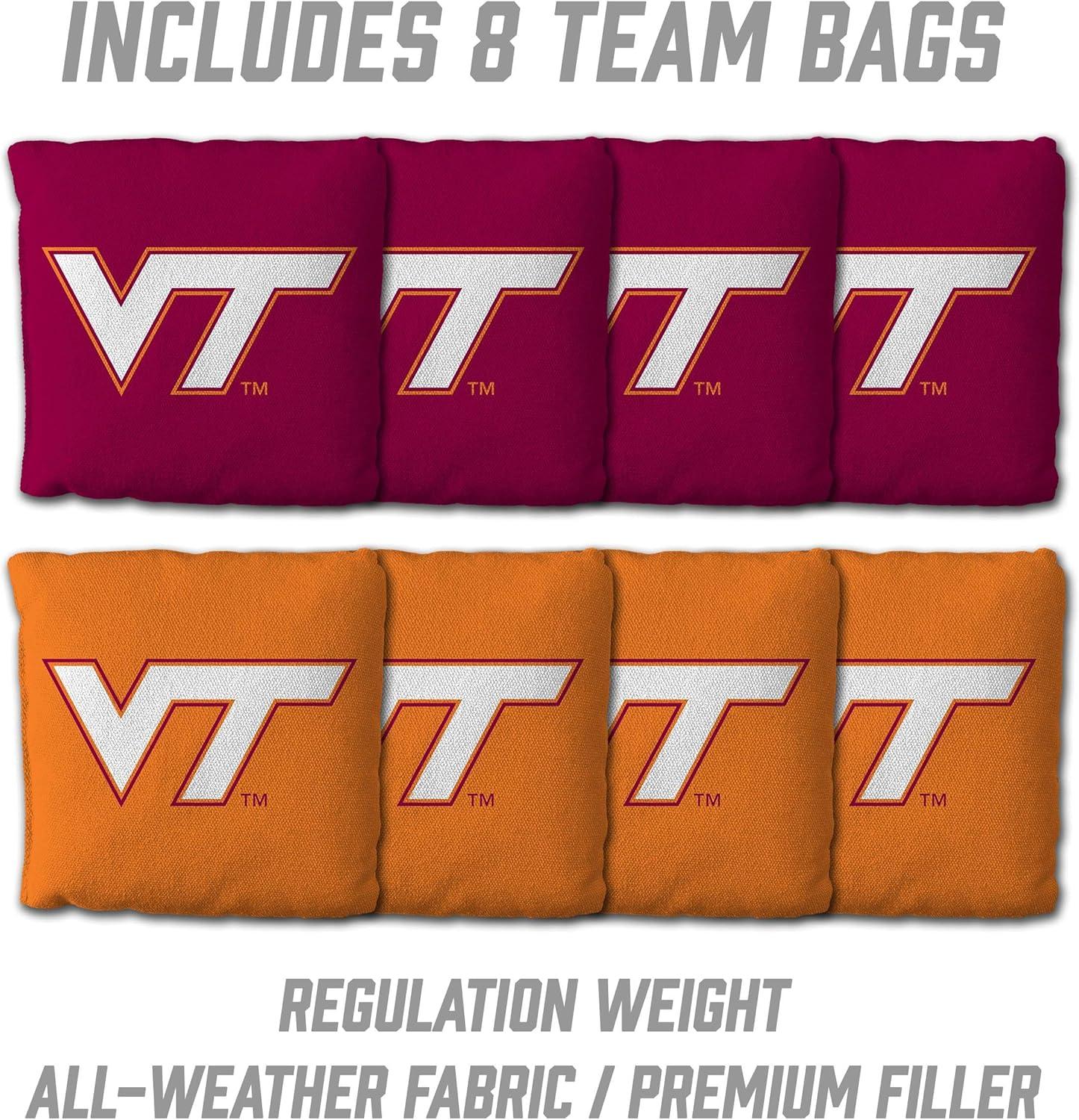 image:imageYouTheFan NCAA 2 x 3 Wood Cornhole Game with Logo BagsVirginia Tech Hokies