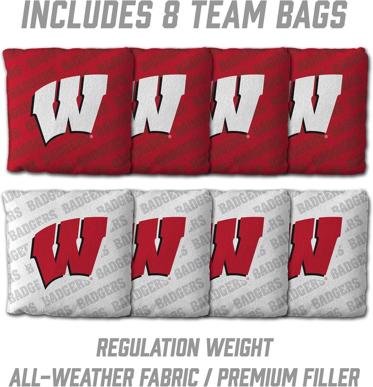 image:imageYouTheFan NCAA 2 x 3 Wood Cornhole Game with Logo BagsWisconsin Badgers