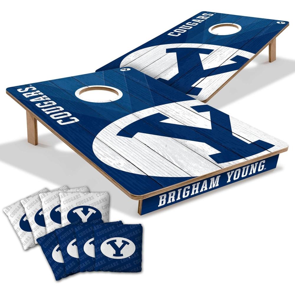 image:imageYouTheFan NCAA 2 x 3 Wood Cornhole Game with Logo BagsBYU Cougars