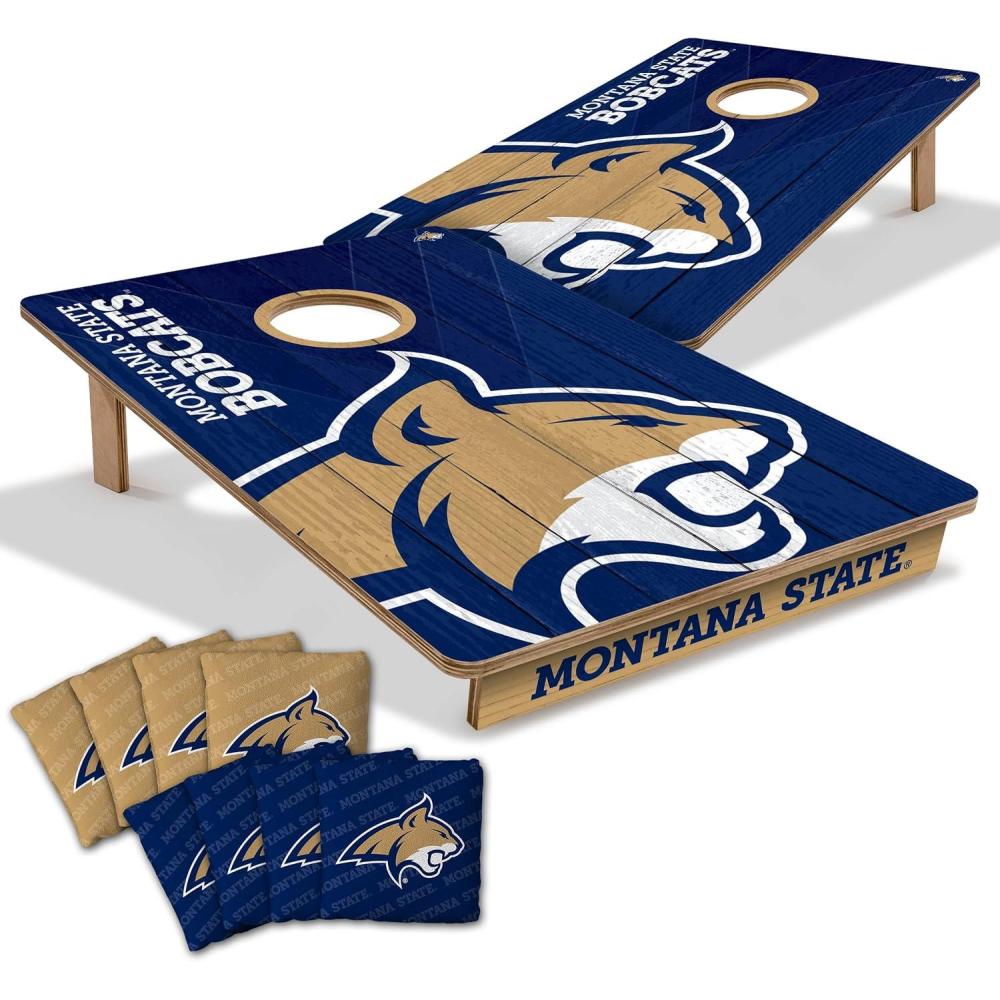 image:imageYouTheFan NCAA 2 x 3 Wood Cornhole Game with Logo BagsMontana State Bobcats