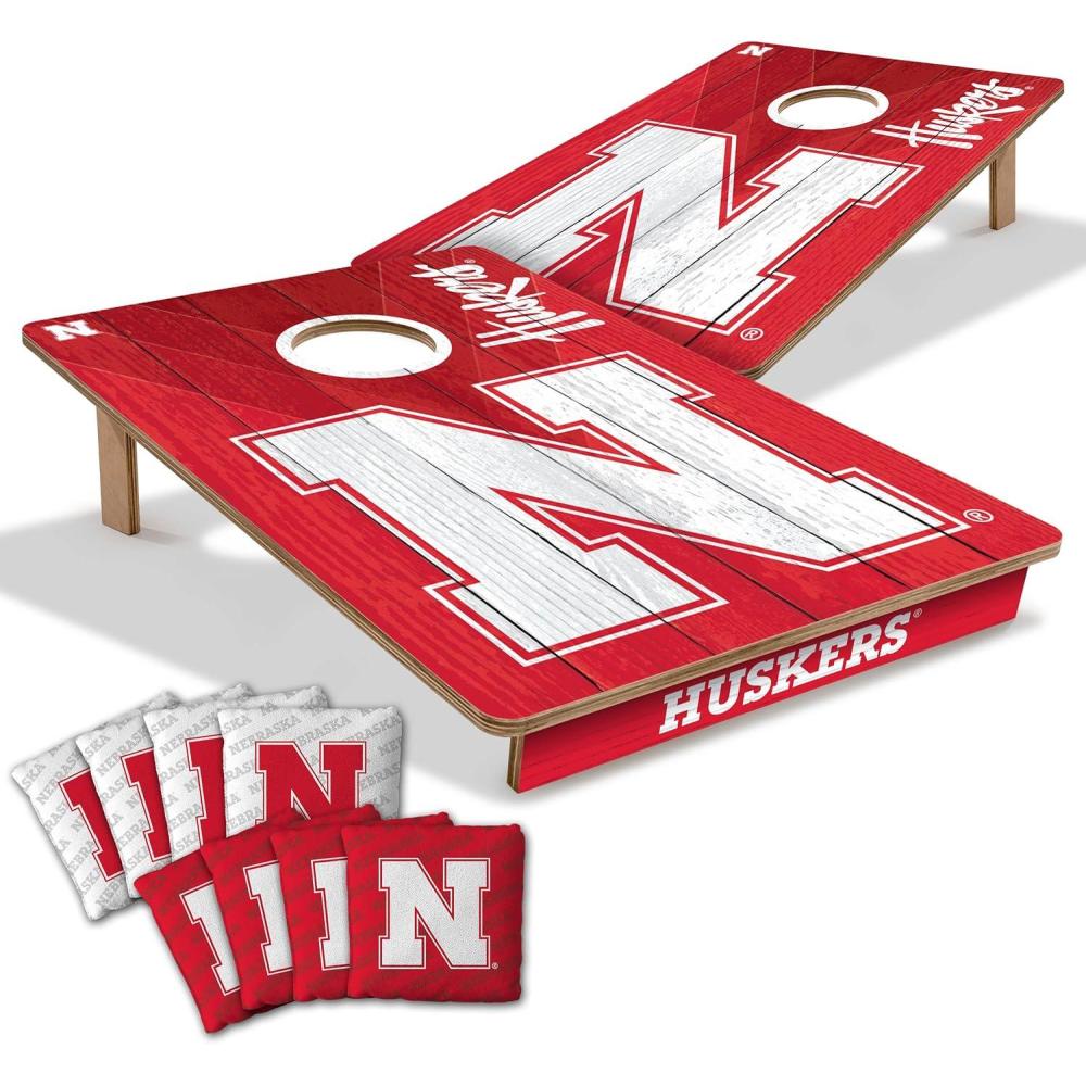 image:imageYouTheFan NCAA 2 x 3 Wood Cornhole Game with Logo BagsNebraska Cornhuskers