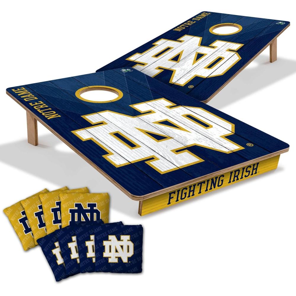 image:imageYouTheFan NCAA 2 x 3 Wood Cornhole Game with Logo BagsNotre Dame Fighting Irish