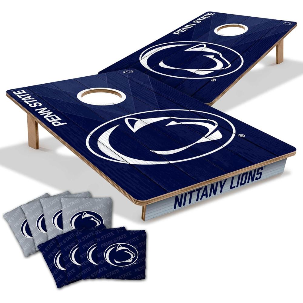 image:imageYouTheFan NCAA 2 x 3 Wood Cornhole Game with Logo BagsPenn State Nittany Lions