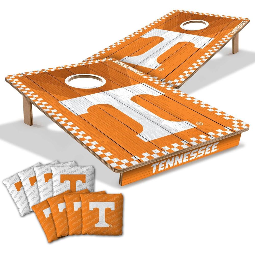 image:imageYouTheFan NCAA 2 x 3 Wood Cornhole Game with Logo BagsTennessee Volunteers