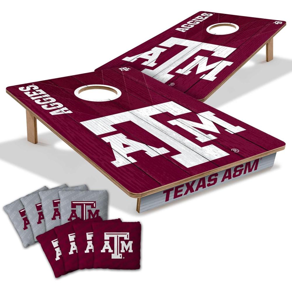 image:imageYouTheFan NCAA 2 x 3 Wood Cornhole Game with Logo BagsTexas AM Aggies
