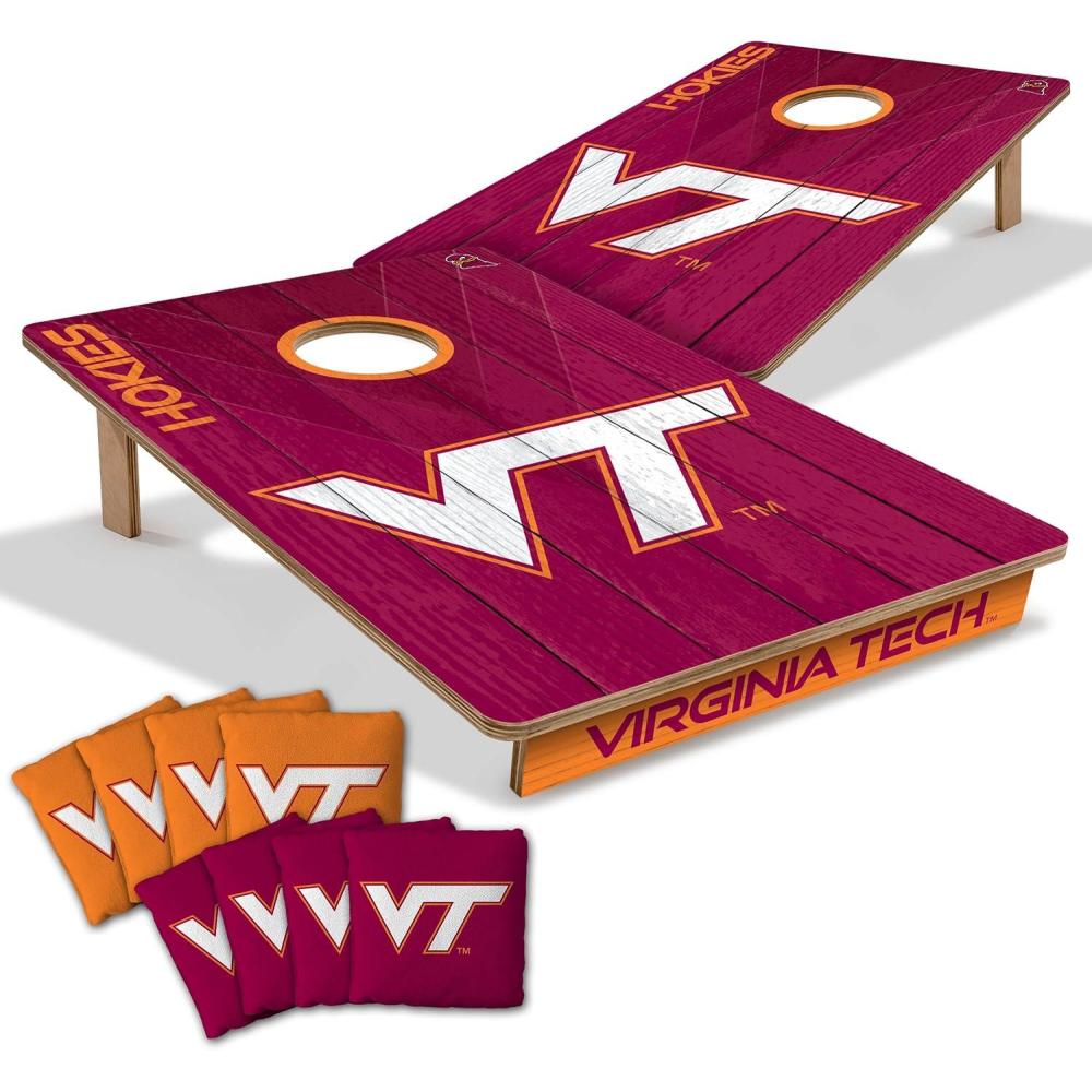 image:imageYouTheFan NCAA 2 x 3 Wood Cornhole Game with Logo BagsVirginia Tech Hokies