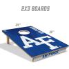 YouTheFan NCAA 2’ x 3’ Wood Cornhole Game with Logo Bags(Air Force Academy)