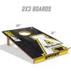 YouTheFan NCAA 2’ x 3’ Wood Cornhole Game with Logo Bags(Appalachian State Mountaineers)