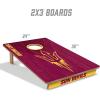 YouTheFan NCAA 2’ x 3’ Wood Cornhole Game with Logo Bags(Arizona State Sun Devils)