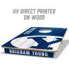 YouTheFan NCAA 2’ x 3’ Wood Cornhole Game with Logo Bags(BYU Cougars)