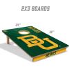 YouTheFan NCAA 2’ x 3’ Wood Cornhole Game with Logo Bags(Baylor Bears)