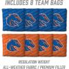 YouTheFan NCAA 2’ x 3’ Wood Cornhole Game with Logo Bags(Boise State Broncos)