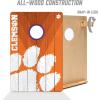 YouTheFan NCAA 2’ x 3’ Wood Cornhole Game with Logo Bags(Clemson Tigers)