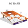 YouTheFan NCAA 2’ x 3’ Wood Cornhole Game with Logo Bags(Clemson Tigers)