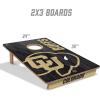 YouTheFan NCAA 2’ x 3’ Wood Cornhole Game with Logo Bags(Colorado Buffaloes)