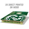 YouTheFan NCAA 2’ x 3’ Wood Cornhole Game with Logo Bags(Colorado State Rams)