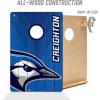 YouTheFan NCAA 2’ x 3’ Wood Cornhole Game with Logo Bags(Creighton Bluejays)