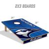 YouTheFan NCAA 2’ x 3’ Wood Cornhole Game with Logo Bags(Creighton Bluejays)