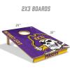 YouTheFan NCAA 2’ x 3’ Wood Cornhole Game with Logo Bags(East Carolina Pirates)