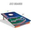 YouTheFan NCAA 2’ x 3’ Wood Cornhole Game with Logo Bags(Florida Gators)