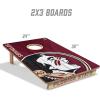 YouTheFan NCAA 2’ x 3’ Wood Cornhole Game with Logo Bags(Florida State Seminoles)