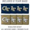 YouTheFan NCAA 2’ x 3’ Wood Cornhole Game with Logo Bags(Georgia Tech Yellow Jackets)