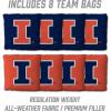 YouTheFan NCAA 2’ x 3’ Wood Cornhole Game with Logo Bags(Illinois Fighting Illini)