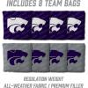 YouTheFan NCAA 2’ x 3’ Wood Cornhole Game with Logo Bags(Kansas State Wildcats)