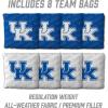 YouTheFan NCAA 2’ x 3’ Wood Cornhole Game with Logo Bags(Kentucky Wildcats)