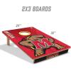 YouTheFan NCAA 2’ x 3’ Wood Cornhole Game with Logo Bags(Maryland Terrapins)