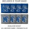 YouTheFan NCAA 2’ x 3’ Wood Cornhole Game with Logo Bags(Memphis Tigers)