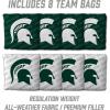 YouTheFan NCAA 2’ x 3’ Wood Cornhole Game with Logo Bags(Michigan State Spartans)