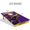 YouTheFan NCAA 2’ x 3’ Wood Cornhole Game with Logo Bags(Minnesota State Mavericks)