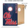 YouTheFan NCAA 2’ x 3’ Wood Cornhole Game with Logo Bags(Mississippi Rebels)