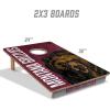 YouTheFan NCAA 2’ x 3’ Wood Cornhole Game with Logo Bags(Montana Grizzlies)