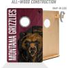 YouTheFan NCAA 2’ x 3’ Wood Cornhole Game with Logo Bags(Montana Grizzlies)