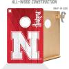 YouTheFan NCAA 2’ x 3’ Wood Cornhole Game with Logo Bags(Nebraska Cornhuskers)