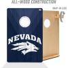 YouTheFan NCAA 2’ x 3’ Wood Cornhole Game with Logo Bags(Nevada Wolf Pack)